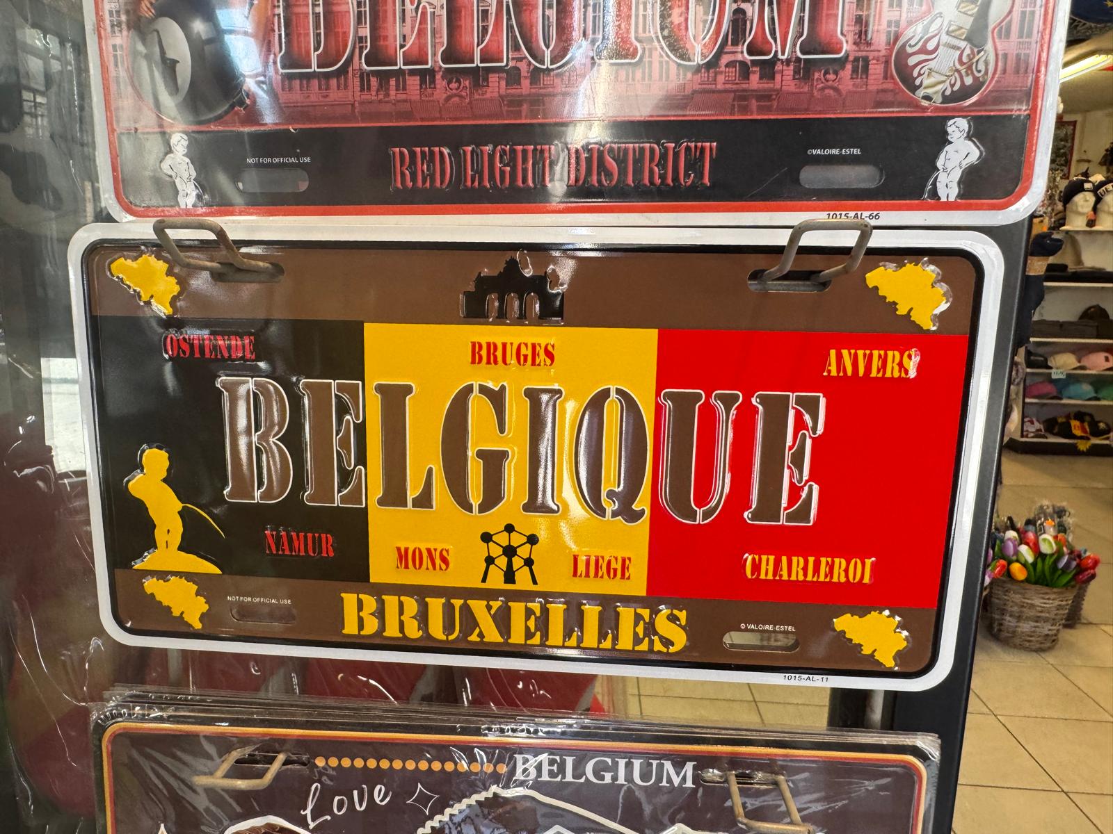Belgique souvenir plate