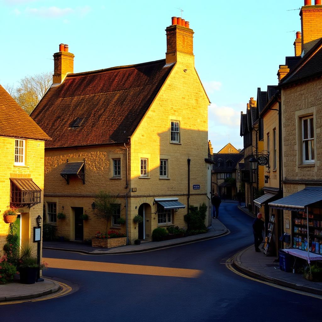 High street of Castle Combe village