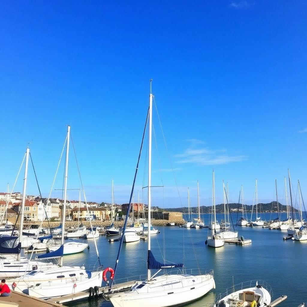 Cowes harbour full of sailing yachts